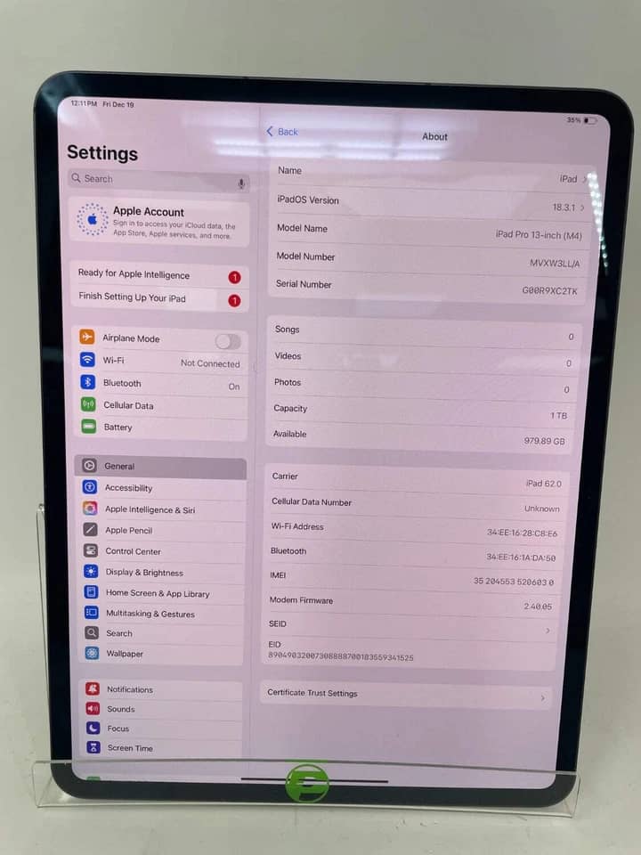 Apple iPad Pro M4 Tablets 11" Silver 256GB New