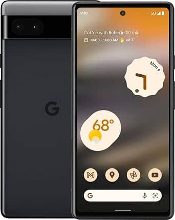 Google Pixel 6a Cell Phones Unlocked Gray 128G Refurbished - Excellent
