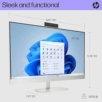 HP 27-cb1 Computers Intel Core Ultra 7 New 32GB 27" Integrated 64GB