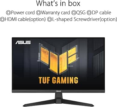 ASUS VG249Q3A Monitors 23.8" 1366x768 180Hz New Black