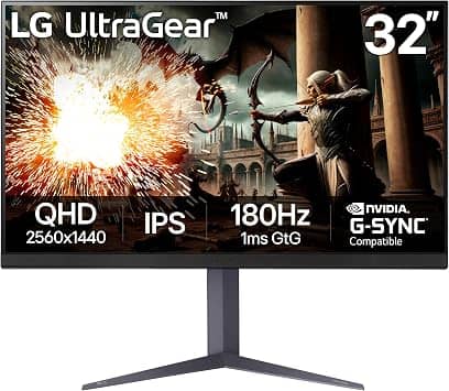 LG 32GS75Q Monitors 32" 2560x1440 180Hz New Black